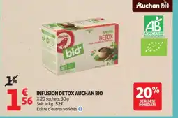 Auchan Supermarché Infusion detox auchan bio offre