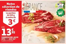 Auchan Supermarché Viande bovine basse côte avec os offre