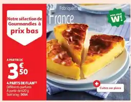 Auchan Supermarché 4 parts de flan offre