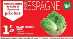Auchan Supermarché Salades coeur de laitue offre