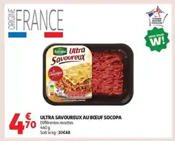 Auchan Supermarché SOCOPA Ultra savoureux au bœuf socopa offre