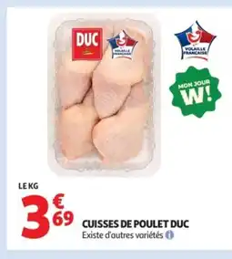 Auchan Supermarché DUC Cuisses de poulet offre