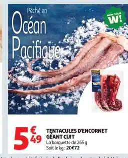 Auchan Supermarché Tentacules d'encornet géant cuit offre