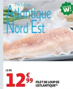 Auchan Supermarché Filet de loup de l'atlantique offre
