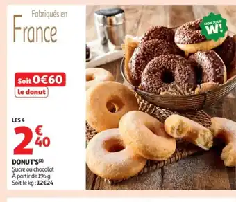 Auchan Supermarché Donuts offre