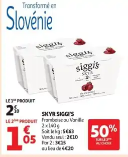 Auchan Supermarché Skyr siggi's offre