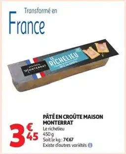 Auchan Supermarché Pâté en croûte maison offre