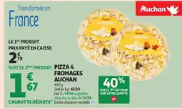 Auchan Supermarché AUCHAN Pizza 4 fromages offre