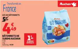 Auchan Supermarché AUCHAN Bâtonnets de surimi offre