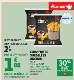 Auchan Supermarché AUCHAN Curv'frites surgelées offre