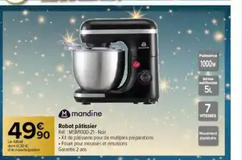 Carrefour Robot Pâtissier Mandine offre