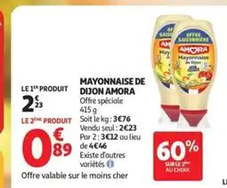 Auchan Supermarché AMORA Mayonnaise de dijon offre