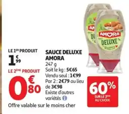 Auchan Supermarché AMORA Sauce deluxe offre