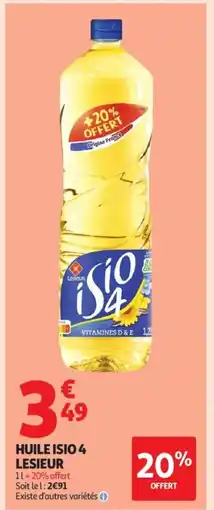 Auchan Supermarché LESIEUR Huile isio 4 offre