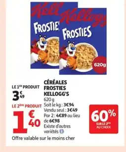 Auchan Supermarché KELLOGG'S Céréales frosties offre