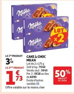 Auchan Supermarché MILKA Cake & choc offre