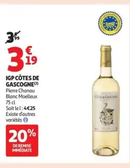 Auchan Supermarché Igp côtes de gascogne offre