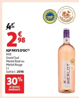 Auchan Supermarché Igp pays d'oc offre