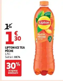 Auchan Supermarché LIPTON Ice tea pêche offre