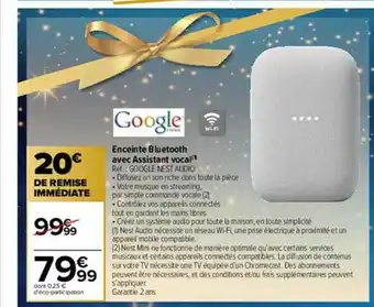 Carrefour Enceinte Bluetooth Avec Assistant Vocal offre