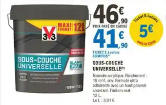 E.Leclerc Brico Sous-couche Universelle V33 offre