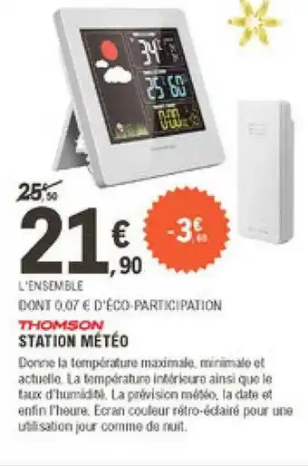 Station Météo Thomson