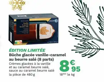 Picard Bûche Glacée Vanille-caramel Au Beurre Salé (8 Parts) offre