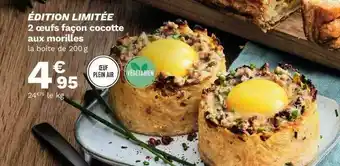 Picard 2 Oeufs Façon Cocotte Aux Morilles offre