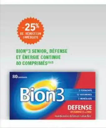 E.Leclerc Parapharmacie Bio 3 Senior, Défense Et énergie Continue 80 Comprimés offre