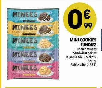 Supeco Mini Cookies Fundiez offre