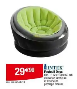 Carrefour Fauteuil Onyx offre