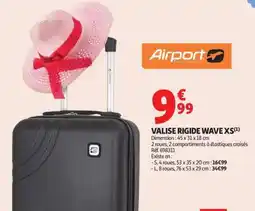 Auchan VALISE RIGIDE WAVE XS offre