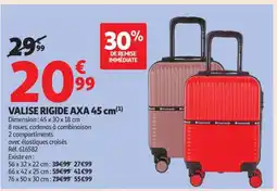 Auchan VALISE RIGIDE AXA 45 cm offre
