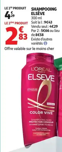 Auchan SHAMPOOING “ELSÈVE” offre