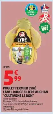 Auchan POULET FERMIER LYRÉ offre
