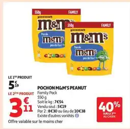 Auchan POCHON M&M'S PEANUT offre