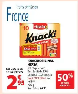 Auchan Knacki Original Herta offre