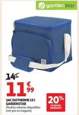 Auchan SAC ISOTHERME 15 L GARDENSTAR offre