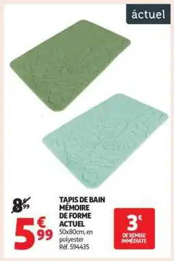 Auchan Tapis De Bain Mémoire De Forme Actuel offre