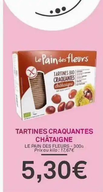 Tartines Craquantes Châtaigne