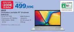 Costco Ordinateur portable 15 vivobook offre