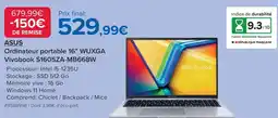 Costco Ordinateur portable 16 wuxga vivobook s1605za mb668w offre