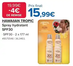 Costco Spray hydratant spf30 offre