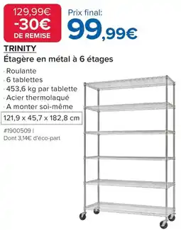 Costco Étagère en métal à 6 étages offre