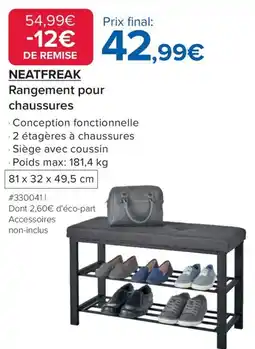 Costco Rangement pour chaussures offre