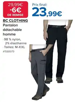 Costco Pantalon détachable homme offre