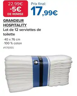 Costco Lot de 12 serviettes de toilette offre