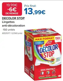 Costco Lingettes anti décoloration offre
