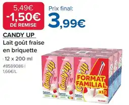 Costco Lait goût fraise en briquette offre