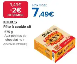 Costco Pâte à cookie x9 offre